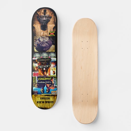 BLACK GLOBAL HISTORY-Skateboard Persoonlijk Skateboard (Voorkant)