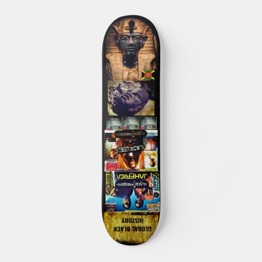 BLACK GLOBAL HISTORY-Skateboard Persoonlijk Skateboard (Voorkant)