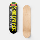 BLACK GLOBAL REPARATIONS Skateboard (Voorkant)