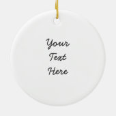 Black Gloss Monogram - G Keramisch Ornament (Achterkant)