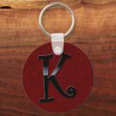 Black Gloss Monogram - K Sleutelhanger (Voorkant)