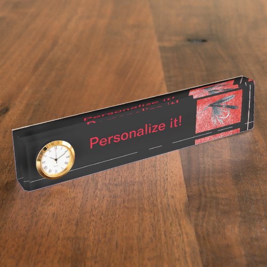 "Black Gnat" wet fly, fly tying and fish art. Naambordje (Zijkant)