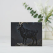 Black Goat at Night Briefkaart (Staand voorkant)