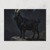 Black Goat at Night Briefkaart (Voorkant)