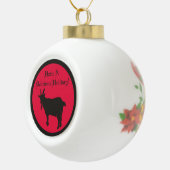 Black Goat Black Phillip Delicious Satanic Keramische Bal Ornament (Rechts)