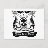 Black Goat Corrupt Trinity Crest Briefkaart (Voorkant)