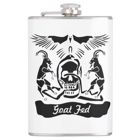 Black Goat Corrupt Trinity Crest Heupfles (Voorkant)