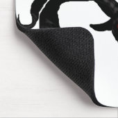 Black Goat Demon Mousepad Muismat (Hoek)