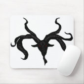 Black Goat Demon Mousepad Muismat (Met muis)