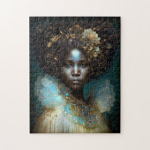 Black Goddess Fantasy Art Legpuzzel (Verticaal)