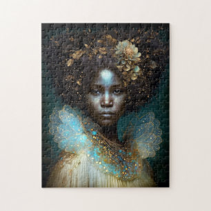 Black Goddess Fantasy Art Legpuzzel