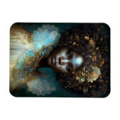 Black Goddess Fantasy Art Magneet (Horizontaal)