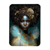 Black Goddess Fantasy Art Magneet (Verticaal)
