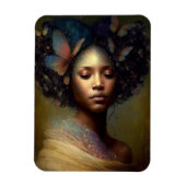 Black Goddess Fantasy Art Magneet (Verticaal)
