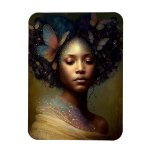Black Goddess Fantasy Art Magneet