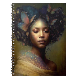 Black Goddess Fantasy Art Notitieboek