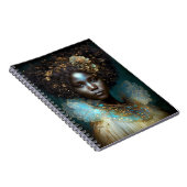 Black Goddess Fantasy Art Notitieboek (Rechterzijde)