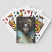 Black Goddess Fantasy Art Pokerkaarten (Achterkant)