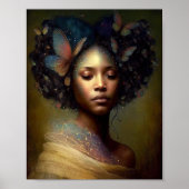 Black Goddess Fantasy Art Poster (Voorkant)