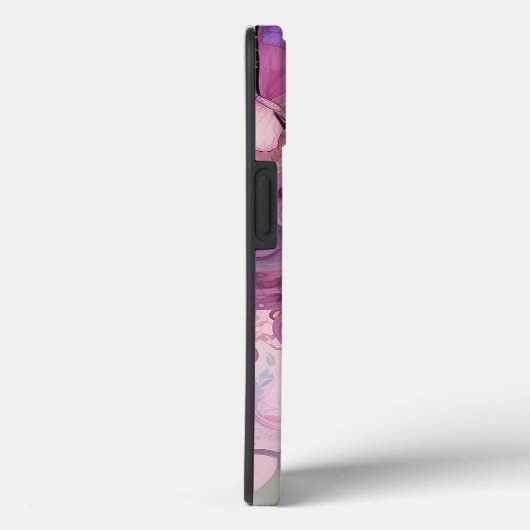 Black Goddess Pink Paars Fantasy Art Case-Mate iPhone Case (Achterkant / Rechts)