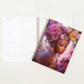 Black Goddess Pink Paars Fantasy Art Planner (Display)