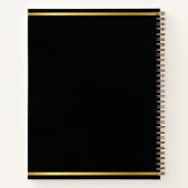 Black Gold 24 Photo Collage Afstuderen Guest Notitieboek (Achterkant)