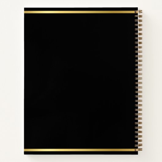 Black Gold 24 Photo Collage Afstuderen Guest Notitieboek (Achterkant)