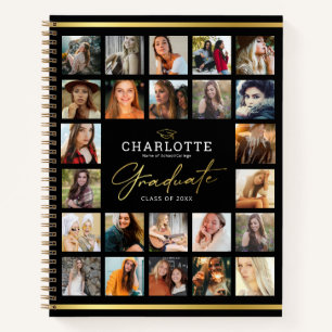 Black Gold 24 Photo Collage Afstuderen Guest Notitieboek