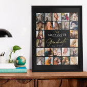 Black Gold 24 Photo Collage Afstuderen Poster
