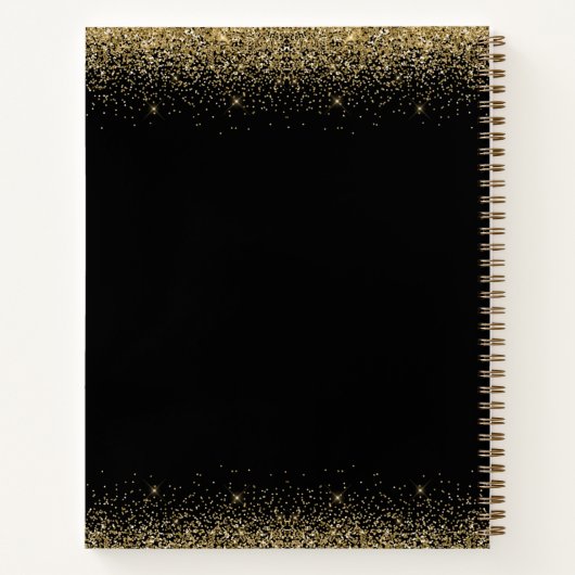 Black Gold 4 Photo Afstuderen Guest Notitieboek (Achterkant)
