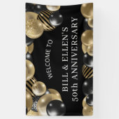 Black Gold 50e verjaardag Welkom Spandoek (Verticaal)