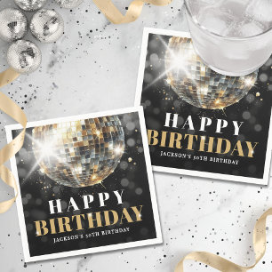 Black Gold 50ste Verjaardagsfeest Servet