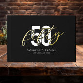 Black Gold 50th Birthday Gastenboek