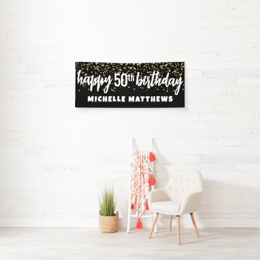 Black Gold 50th Birthday Spandoek (Insitu)