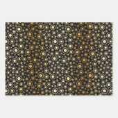 Black Gold 60 en Sassy Birthday Elegant Inpakpapier Vel (Voorkant 3)