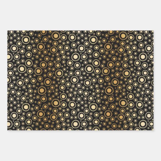 Black Gold 60 en Sassy Birthday Elegant Inpakpapier Vel (Voorkant 3)