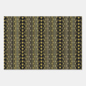 Black Gold 60 en Sassy Birthday Elegant Inpakpapier Vel (Voorkant 2)