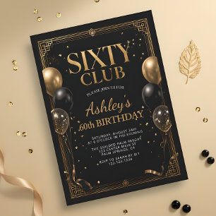 Black Gold 60ste verjaardag Sixty Club Kaart