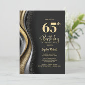 Black Gold 65ste verparty Kaart (Staand voorkant)