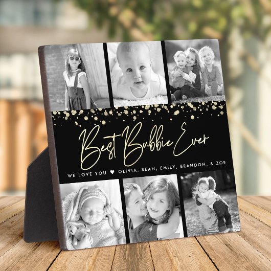 Black Gold 6 Foto Collage Beste Bubbie Ooit Script Fotoplaat