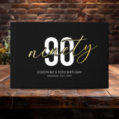 Black Gold 90th Birthday Gastenboek