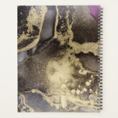 Black Gold Abstract Planner genoemd (Achterkant)