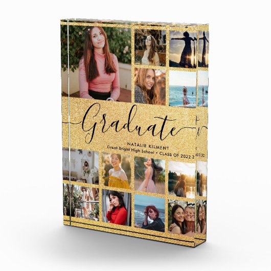 Black Gold Afstuderen Collage Afstuderen Photo Blo Fotoblokken (Rechts)