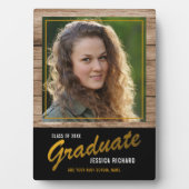 Black Gold Afstuderen Foto Keepomwille Brown Wood Fotoplaat (voorkant)