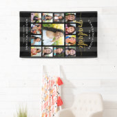 Black Gold Afstuderen K-12 Photo Collage Script Spandoek (Insitu)