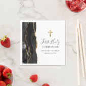 Black Gold Agaat Eerste Heilige Communie Servet (Insitu)