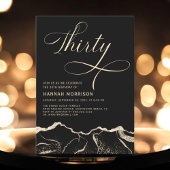 Black Gold Agate 30e 30-jarig verjaardagsfeest Kaart
