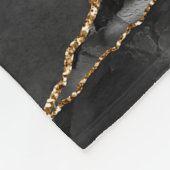 Black Gold Agate Fleece Blanket (Hoek)