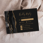 Black Gold Agate maaltijdopties donkerbruin RSVP