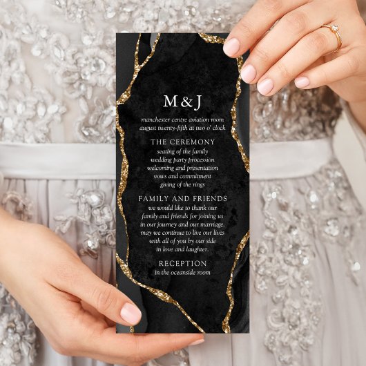 Black & Gold Agate Programma